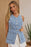 Sleeveless Button-Front Denim Vest Top - Byyde