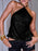 Sequined Halter Neck Cami - Byyde