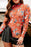 Printed Mock Neck Long Sleeve Bodysuit - Byyde