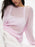 Oversized Drop Shoulder Sheer Knit Top - Byyde