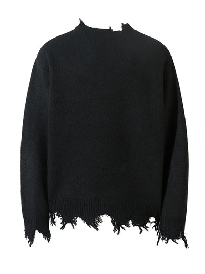 Men's Distressed Hem Half-Zip Sweater - Byyde