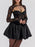 Sweetheart Neck Lace Dress and Cover Up Set - Byyde