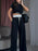 Short Sleeve Top and Wide Leg Pants Set - Byyde