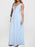 Plaid Tie Front Sleeveless Maxi Dress - Byyde