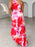 Printed One Shoulder Asymmetrical Maxi Dress - Byyde