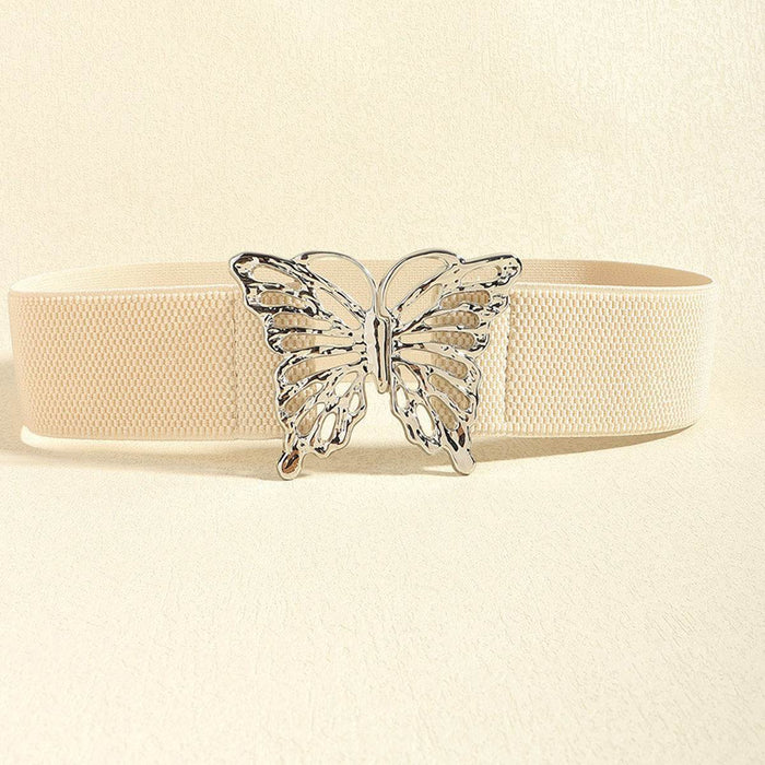Butterfly Alloy Buckle Elastic Belt - Byyde