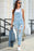 Distressed Denim Overalls with Pockets - Byyde