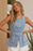 Sleeveless Button-Front Denim Vest Top - Byyde