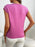Round Neck Cap Sleeve Knit Top - Byyde