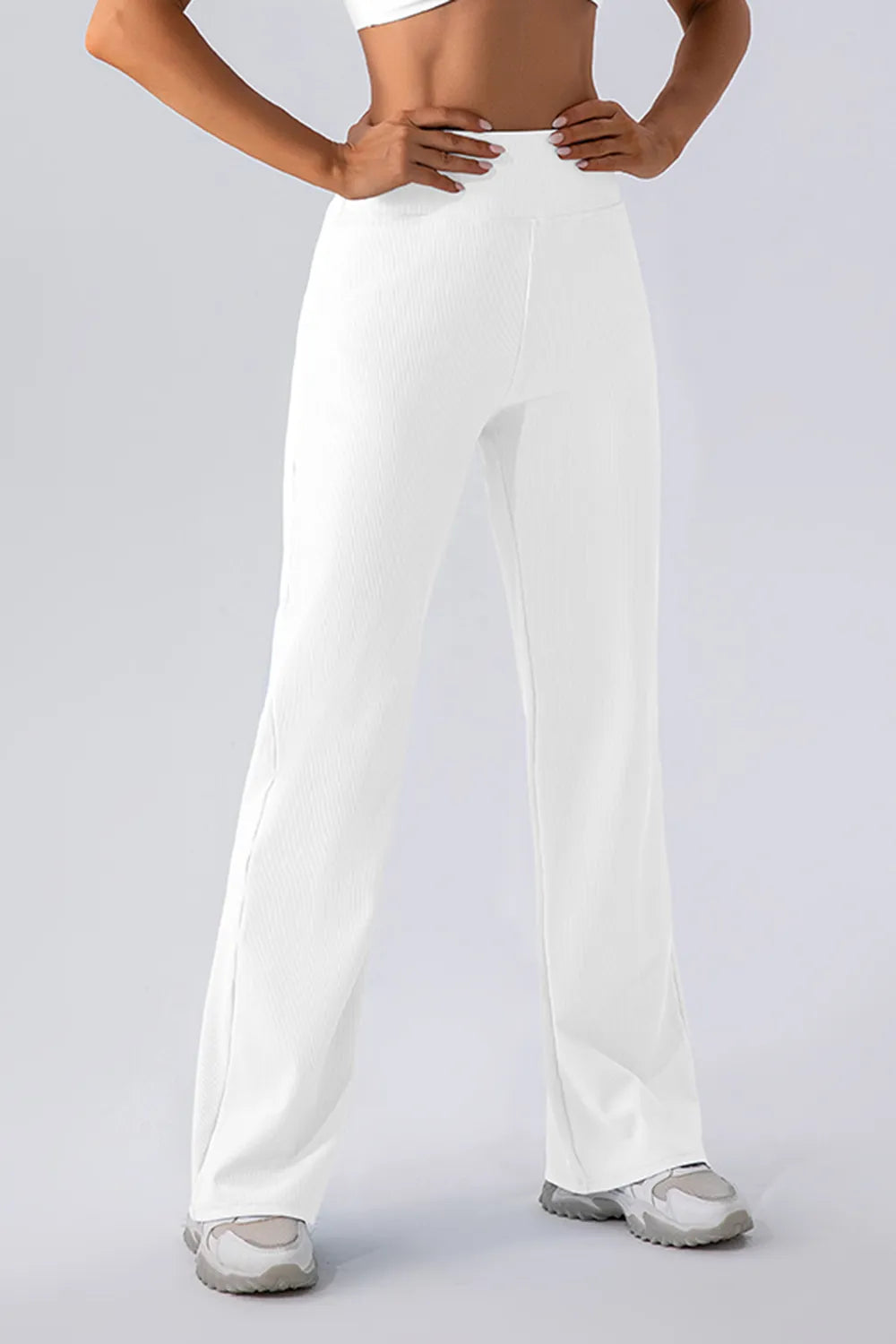High Waist Straight Active Pants - Byyde