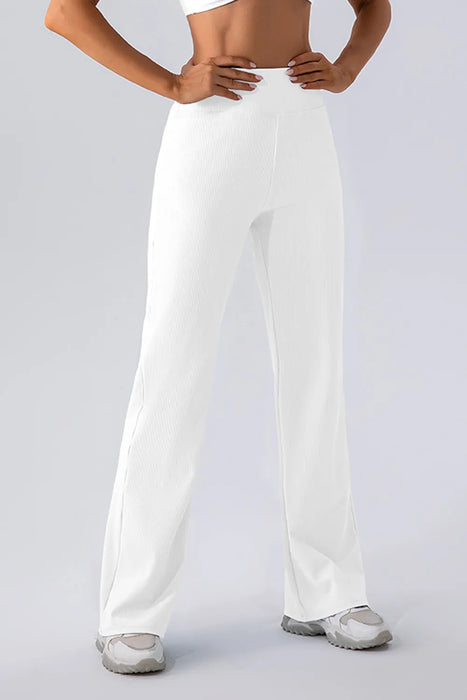 High Waist Straight Active Pants - Byyde