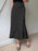 Asymmetric Wrap Midi Skirt with Fluted Hem - Byyde