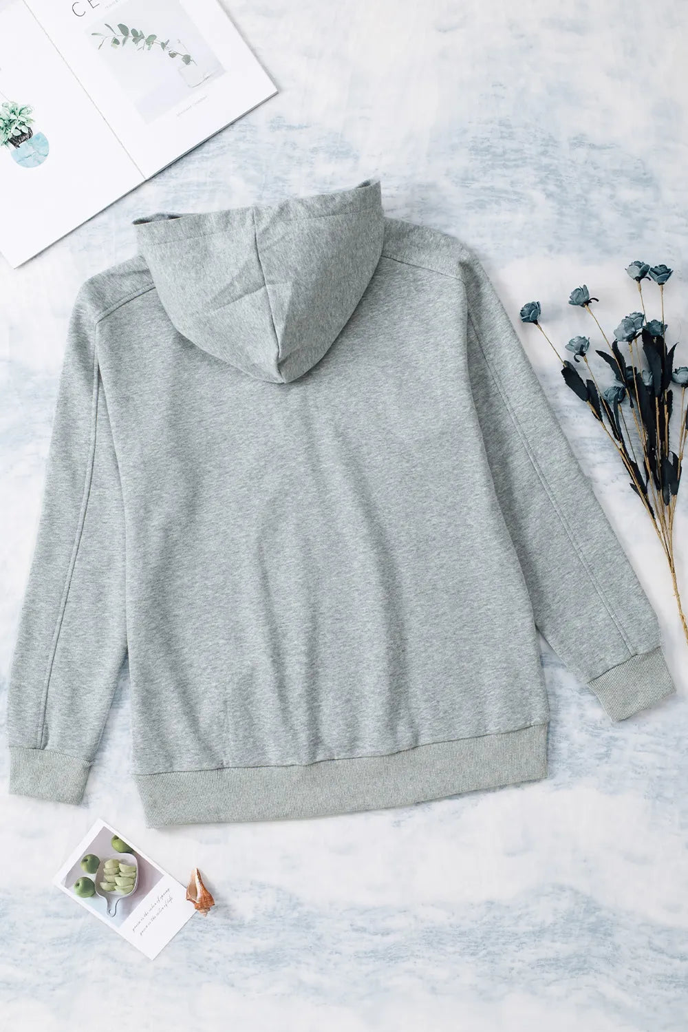Lace Up Long Sleeve Hoodie - Byyde