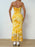 Tie-Dye Ruched Bodycon Mesh Cami Maxi Dress - Byyde