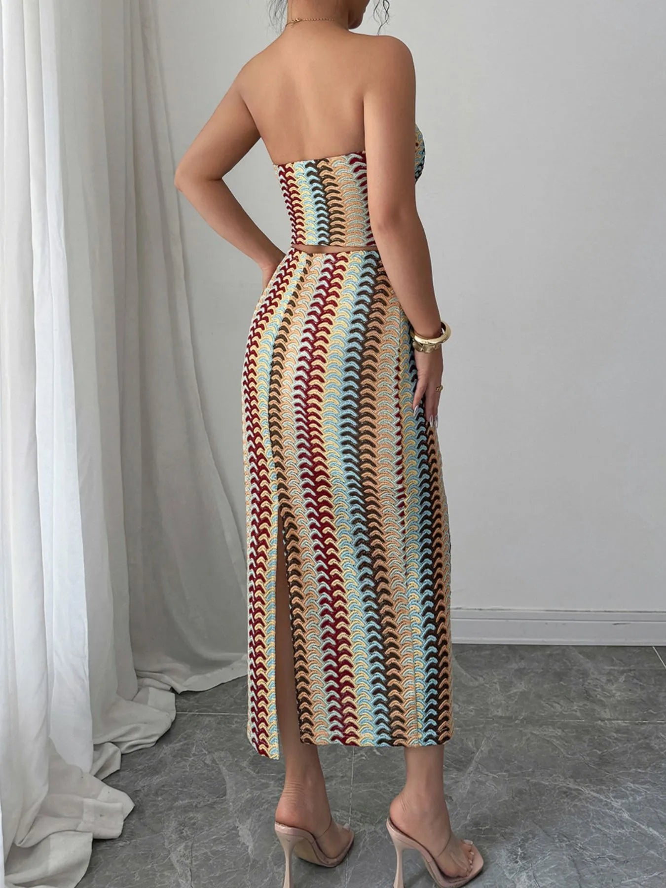 Printed Tube Top and Skirt Set - Byyde