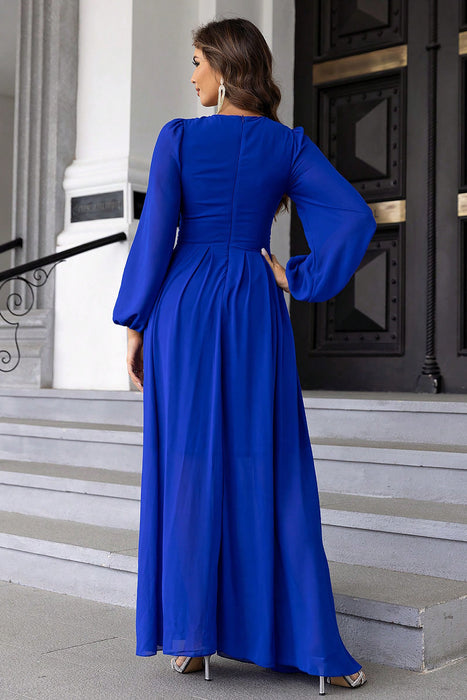 Twist Front Cutout Long Sleeve Dress - Byyde