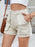 High Waist Utility Pocket Denim Shorts - Byyde