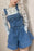 Wide Strap Square Neck Denim Overalls - Byyde
