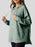 Slit Drawstring Waffle Knit Hoodie - Byyde