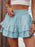 Ruffle Layered High Waist Casual Skort - Byyde