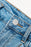 Acid Wash Bowknot Details High Waist Denim Skirt - Byyde