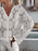 Lace V-Neck Button-Up Cardigan - Byyde
