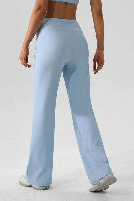 High Waist Straight Active Pants - Byyde
