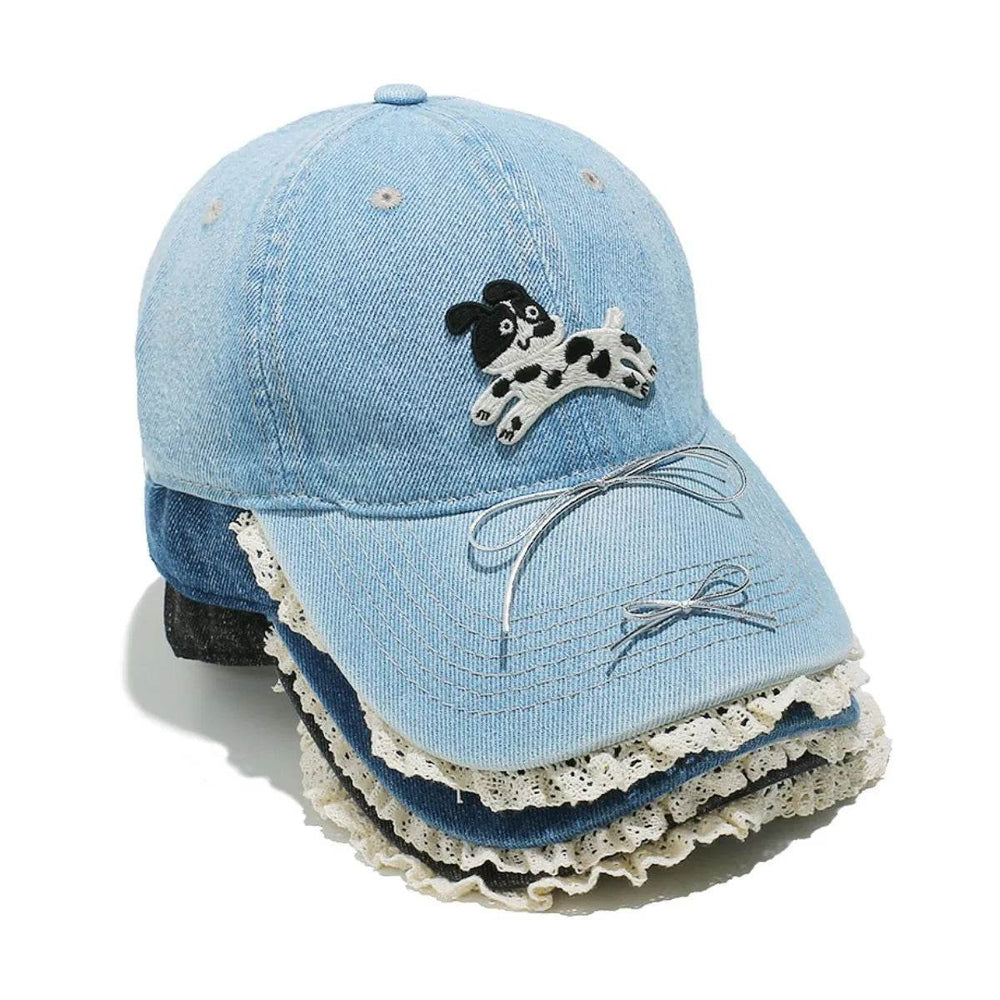 Dog Bow Adjustable Baseball Cap - Byyde