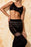 Openwork Scoop Neck Spaghetti Strap Swimsuit Cover-Up Set - Byyde