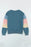 Color Block Round Neck Long Sleeve Sweatshirt - Byyde