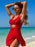 Cutout Printed Halter Neck One-Piece Swimwear - Byyde