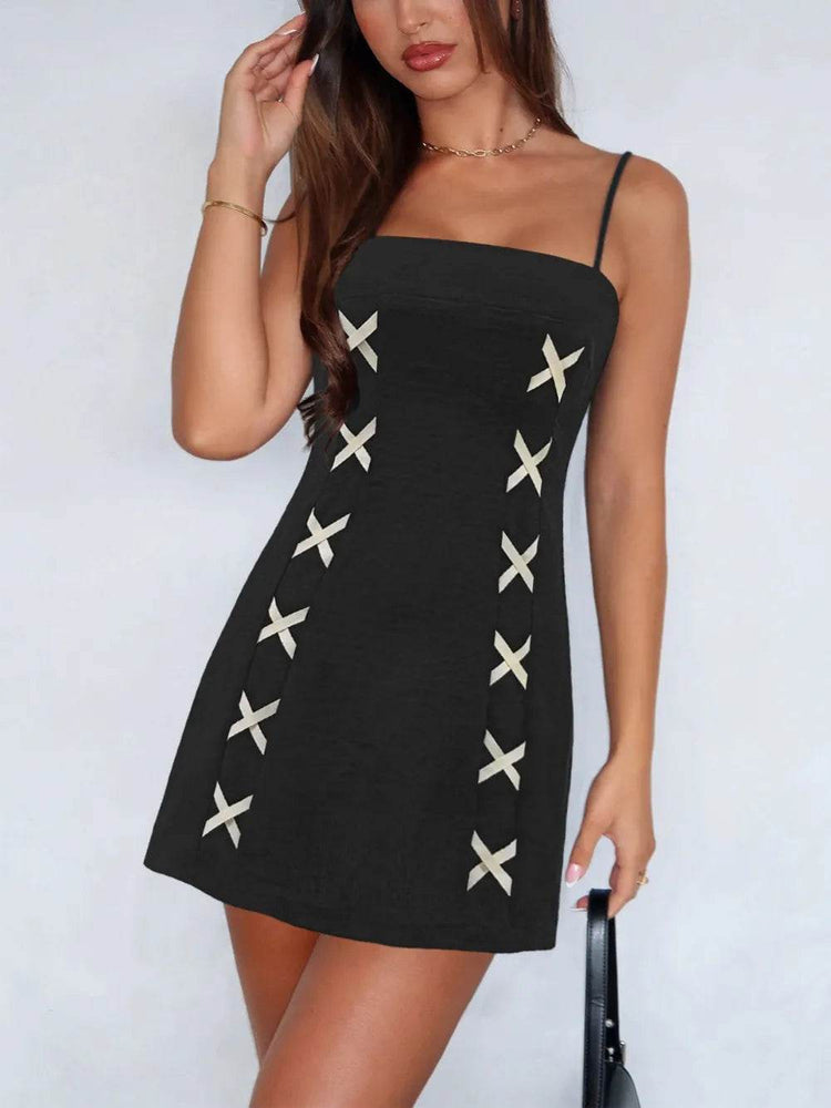 Contrast Mini Cami Dress - Byyde