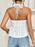 Eyelet Halter Neck Cami Top - Byyde