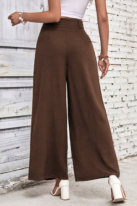 High Waisted Wide Leg Pants - Byyde