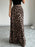 Leopard Print High-Waisted Maxi Skirt - Byyde