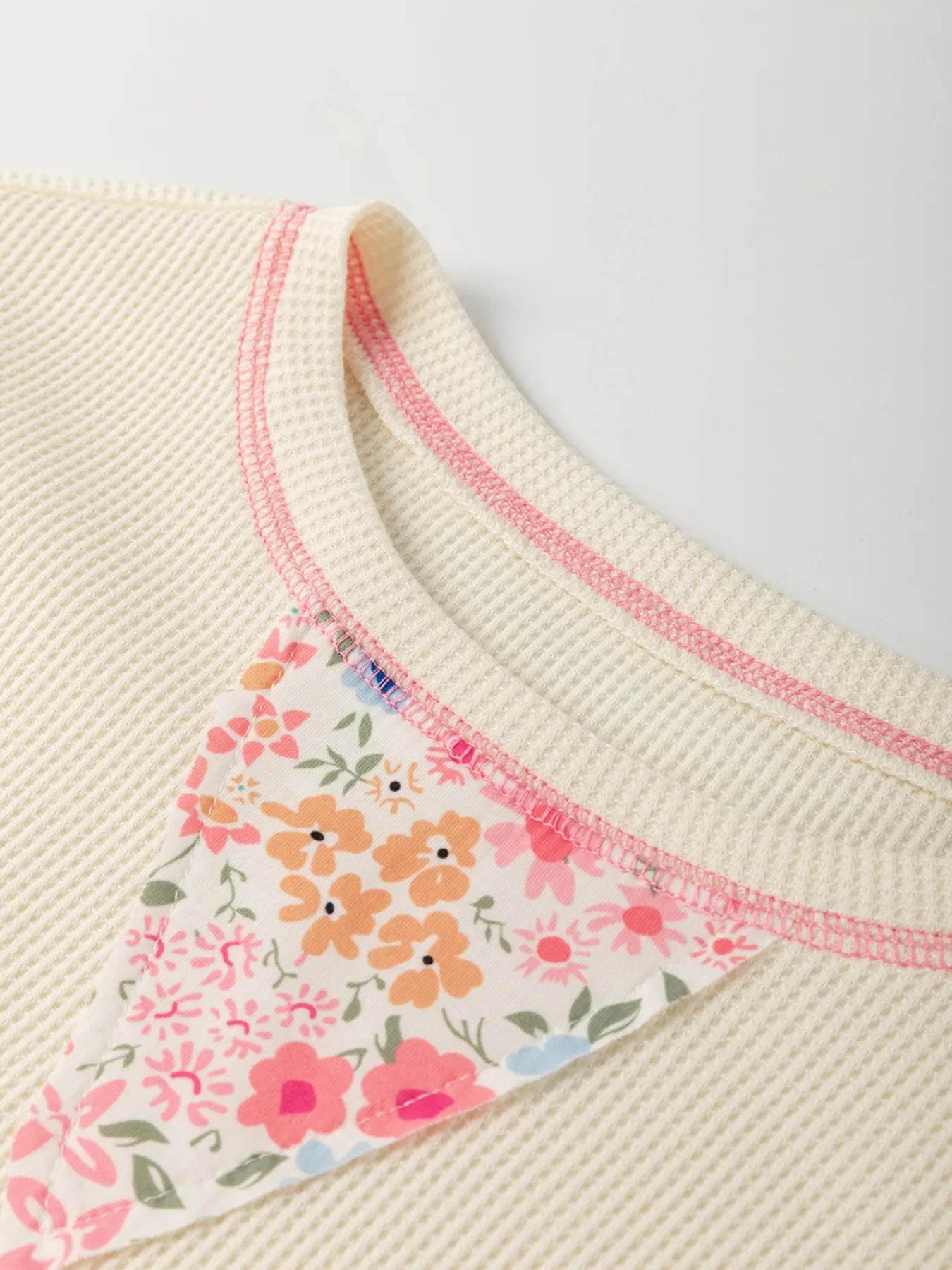Floral Round Neck Relaxed Fit T-Shirt - Byyde