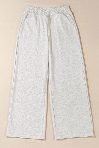 Elastic Waist Active Pants with Pockets - Byyde