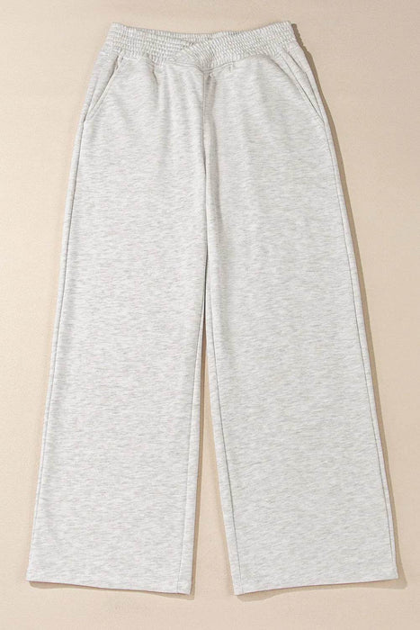 Elastic Waist Active Pants with Pockets - Byyde
