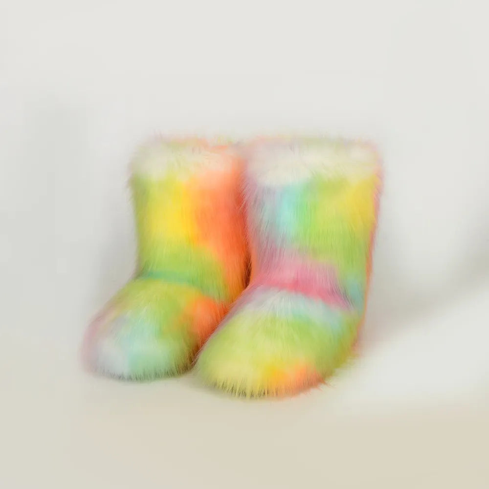 Thermal Fuzzy Platform Boots - Byyde