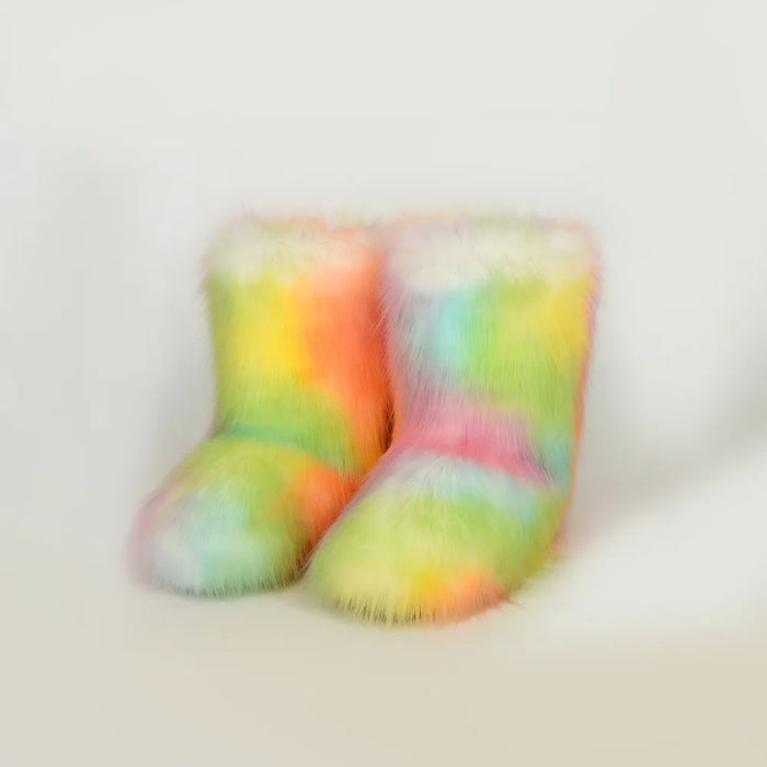 Thermal Fuzzy Platform Boots - Byyde
