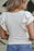 Ruffled Round Neck Textured Top - Byyde