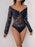 Off-Shoulder Lace Bodysuit - Byyde