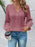 V-Neck Lace Detail Flounce Sleeve Blouse - Byyde