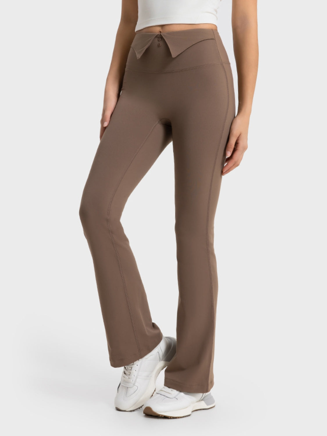 Millennia Wide Waistband Bootcut Sport Pants - Byyde