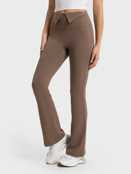 Millennia Wide Waistband Bootcut Sport Pants - Byyde