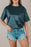 Round Neck Dropped Shoulder Top - Byyde