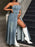 Smocked Button Front Denim Cami Dress - Byyde