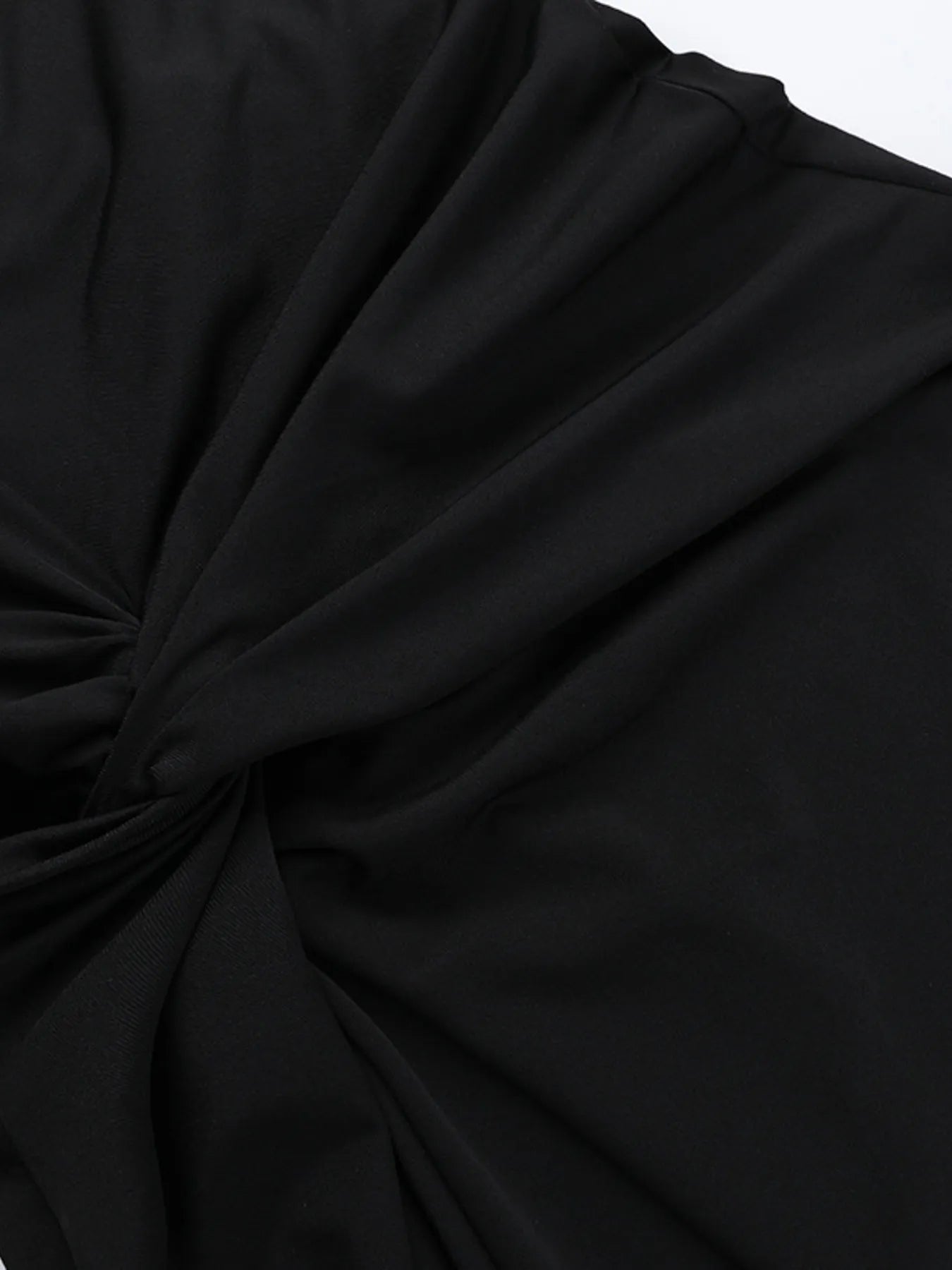Ruched Slit Cap Sleeve Maxi Dress - Byyde