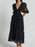 Cutout Back Lace Crochet V-Neck Dress - Byyde