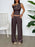 One Shoulder Top and Wide Leg Pants Set - Byyde